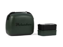 Polarbox CoolerBag waldgrün-schwarz 6l inkl. 2 Frischhalte-Dosen schwarz & waldgrün - Kühlbox, 6l, Vintage Design