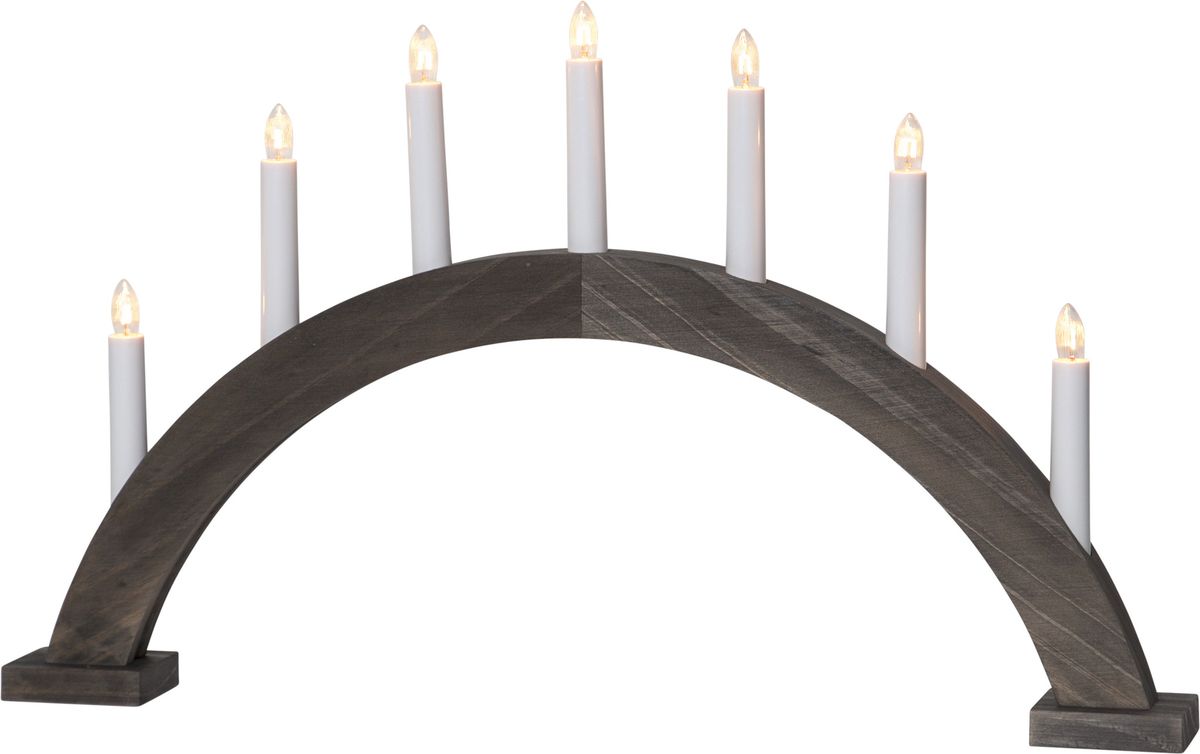 Kerzenleuchter Trapp - IP20, Braun, Warmweiss