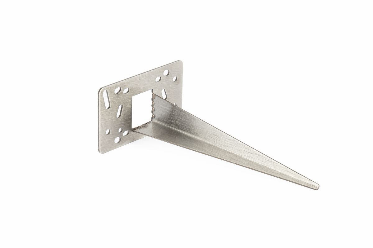 Cuneo Universal Erdspiess für Energiesäule - 6x10x18cm, rostfreier Edelstahl