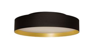 LED DALI-Anbauleuchte SUGAR 50 - 50W, 4800lm, 3000K, IP40, DALI dimmbar, D=600mm, H=103mm, schwarz/gold