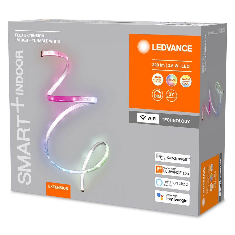 LED Streifen SMART+ FLEX MULTICOLOR 1M Extension - 320lm, 2700-6500K, 3.6W, 230V
