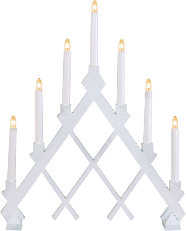 Kerzenleuchter Rut - IP20, Weiss, Warmweiss