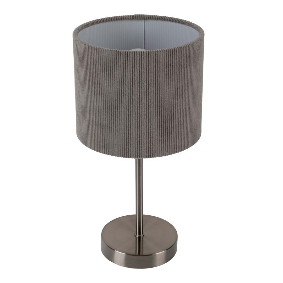 Tischleuchte  ARDITA  H: 36cm grau - IP20, E27, Grau