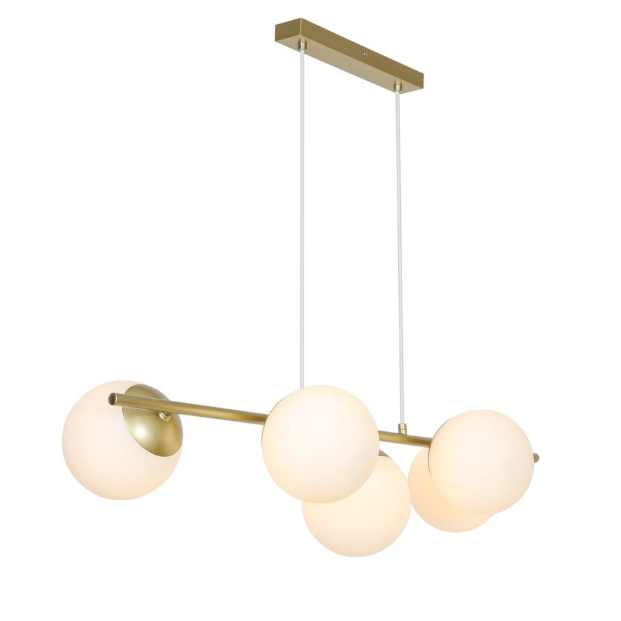 Pendelleuchte Lilly 5-spot Messing - E14, IP20, 230V