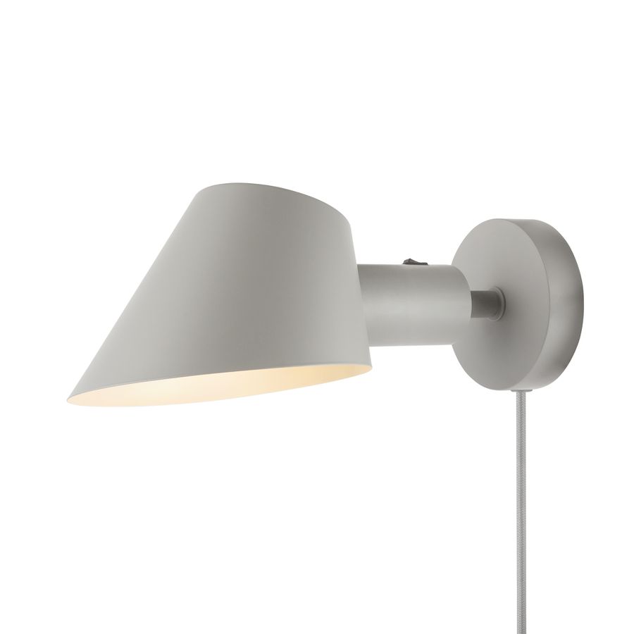Stay Short, Wandleuchte, Grau - E27, max. 60W, IP20