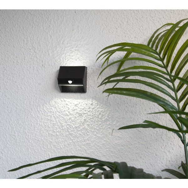 Solar Wall Laterne Wally 50/5 lumen - IP44, Weiss, Bewegung & Dämmerung