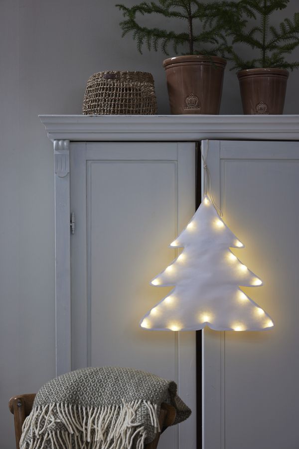 Hängende Decoration Milla - Indoor, Warmweiss, Weiss