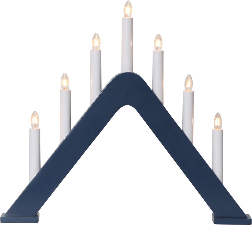 Kerzenleuchter Jarve - IP20, Blau, Warmweiss
