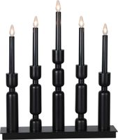 Kerzenleuchter Uddebo - IP20, Schwarz, Warmweiss