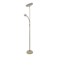 LED Stehleuchte  ROMIS  mit Lesearm H:180cm frosted almond - IP20, LED-Modul, Beige
