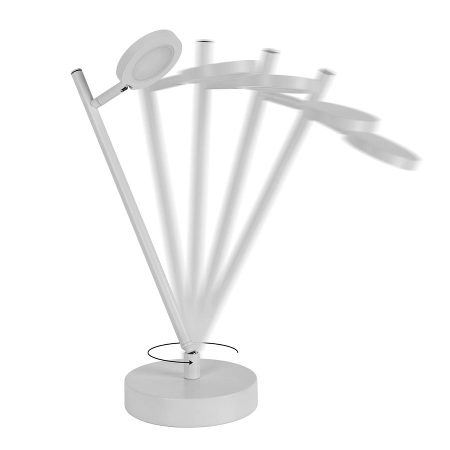 LED Akku- Tischleuchte LUPA H:45cm weiß - 3000K, 216lm, 3W, IP20