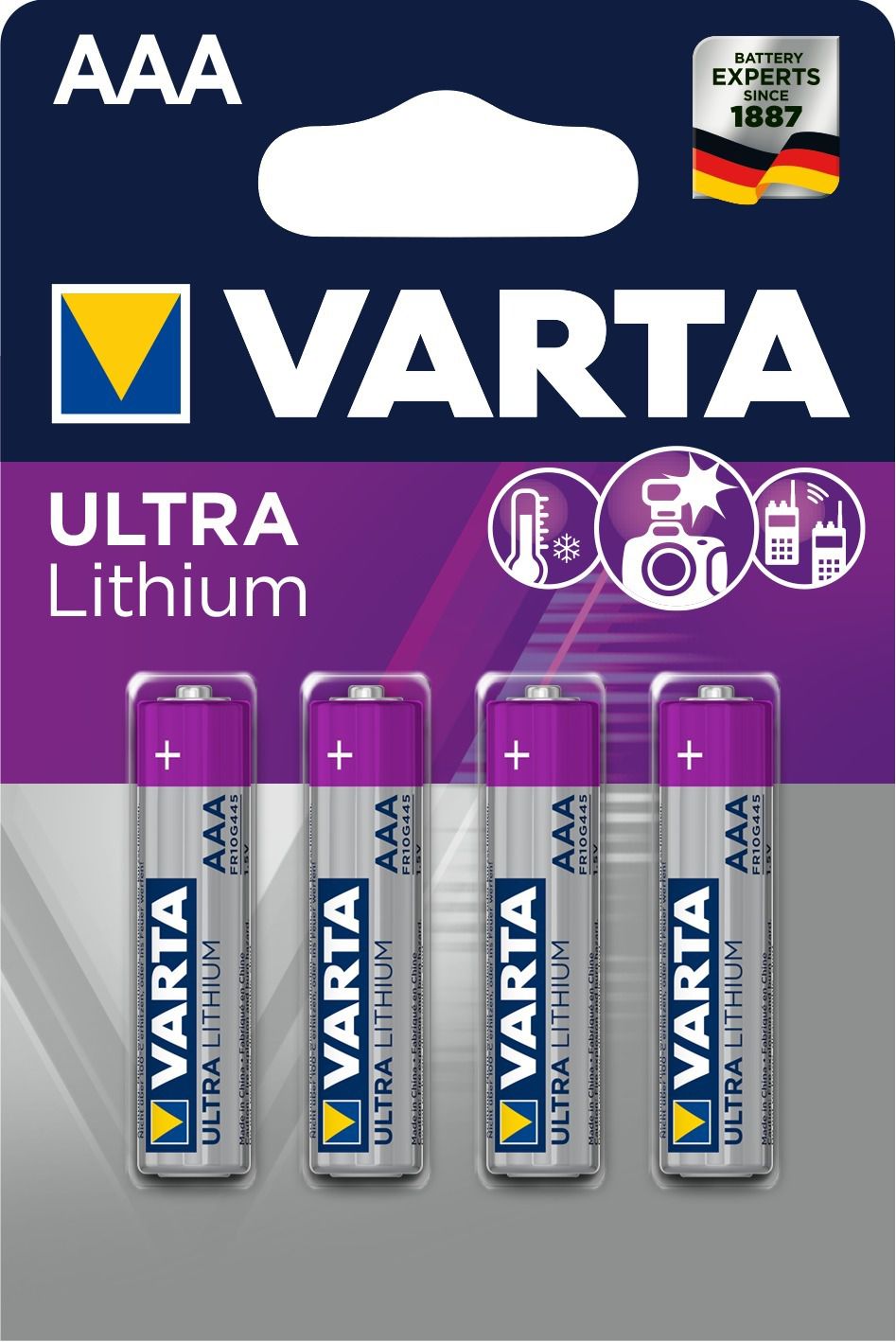 Professional Lithium Batterie AAA - 4er Blister