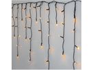 LED golden warmwhite, Icicle Vorhang, 240 LEDs - Schwarz, 1970K, 590cm x 55cm