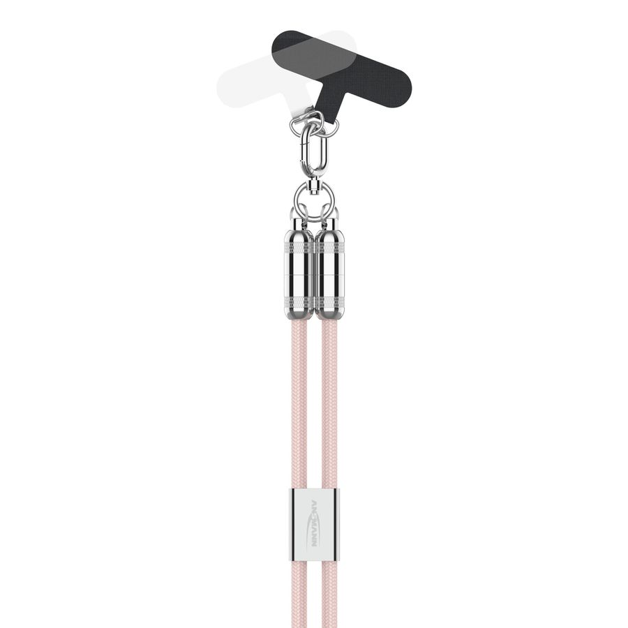Lanyard Kabel USB Typ-C zu USB Typ-C - 120 cm, rose