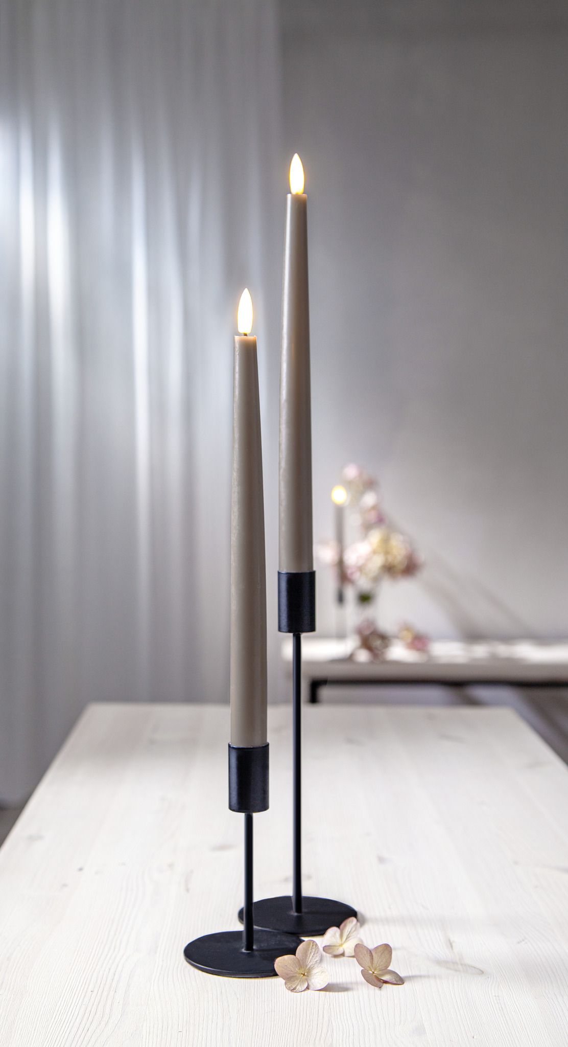 LED Dinner Kerze 2 pack Flamme Slim - 0/20