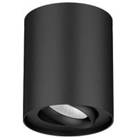 LED Anbauleuchte SKYDRIVER R (2700K) - 10W, 750lm, 2700K ,IP20, CRI 90, 36°, UGR<19, schwarz, dimmbar, D=90mm, H=108mm