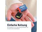 Taschenlampe COB LED-Leuchte mit 9V Batterie - 60lm, IP20, Schwarz