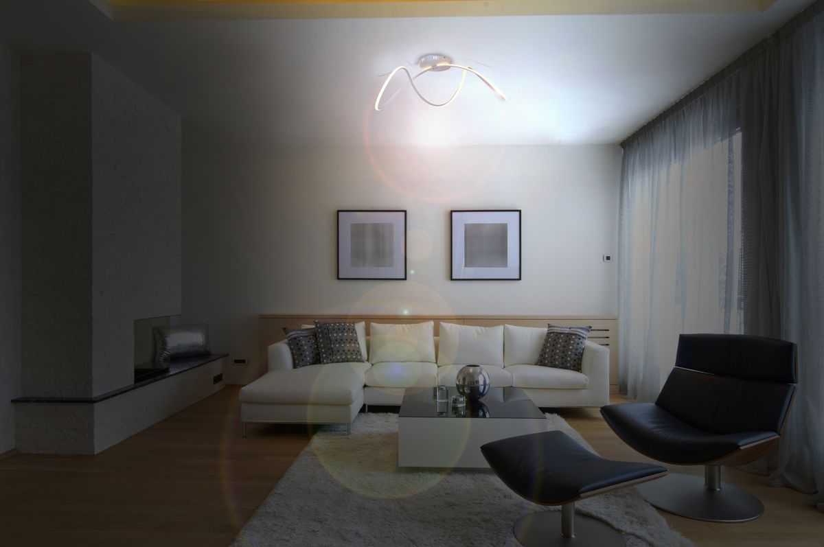 LED Deckenleuchte l: 67cm Odrive - LED fest verbaut, 3500K, warmweiss