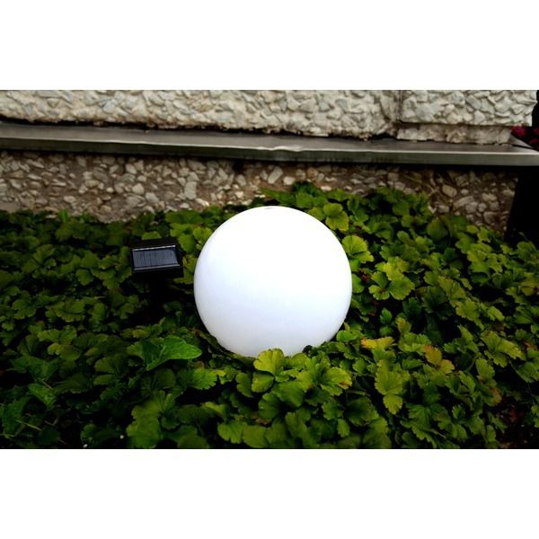 Décoration solaires Globus - Weiss, Lichtfarbe Warmweiss
