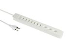 PRINCIPIO 3xH/7xV - 10x T13 (3x horizontal / 7x vertikal), 2.0m Kabellänge, Schalter, weiss