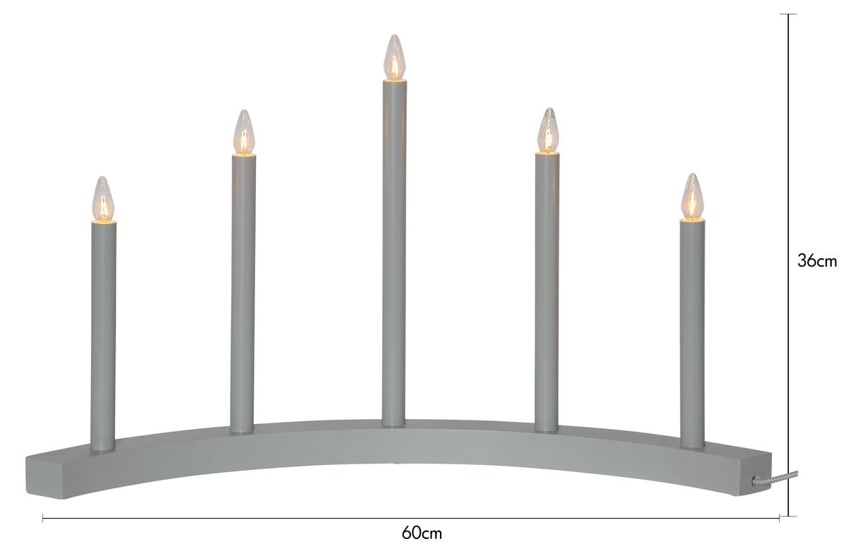 Kerzenständer  Accent - IP20, Warmweiss, 5 LED