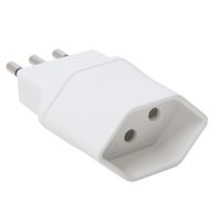 Attatore Schuko I - CH - Schweiz T13 nach Italien,  weiss