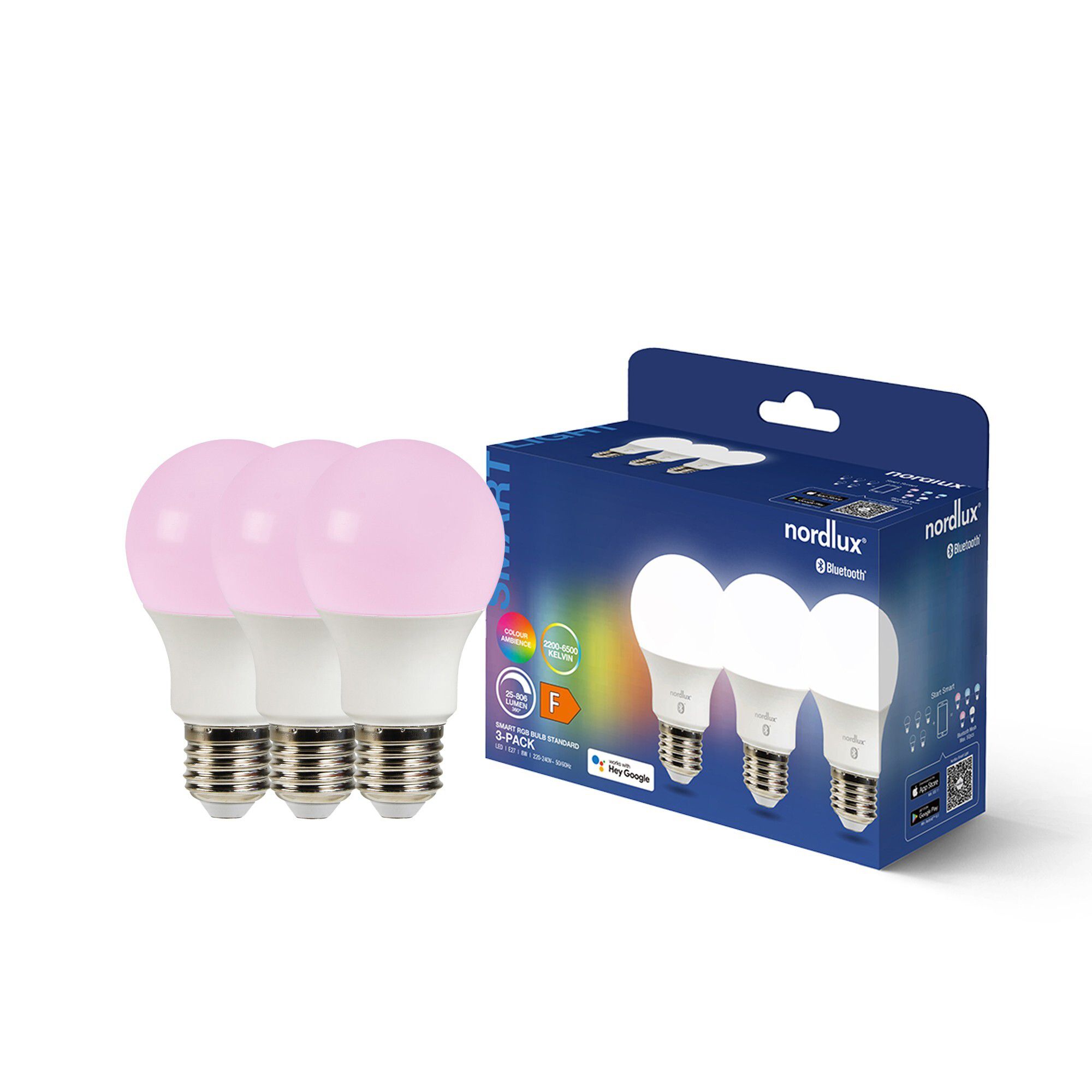 LED-Leuchtmittel Smart E27,  A60, 806lm , 3-pk. - LED-Leuchtmittel Smart E27,  A60, 806lm , 3-pk.