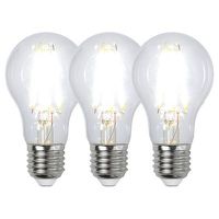 Trio-Pack S-Light LED Filament E27 Leuchtmittel (4000K) - E27, 7W, 806lm, 4000K, nicht dimmbar, D=60mm, H=105mm