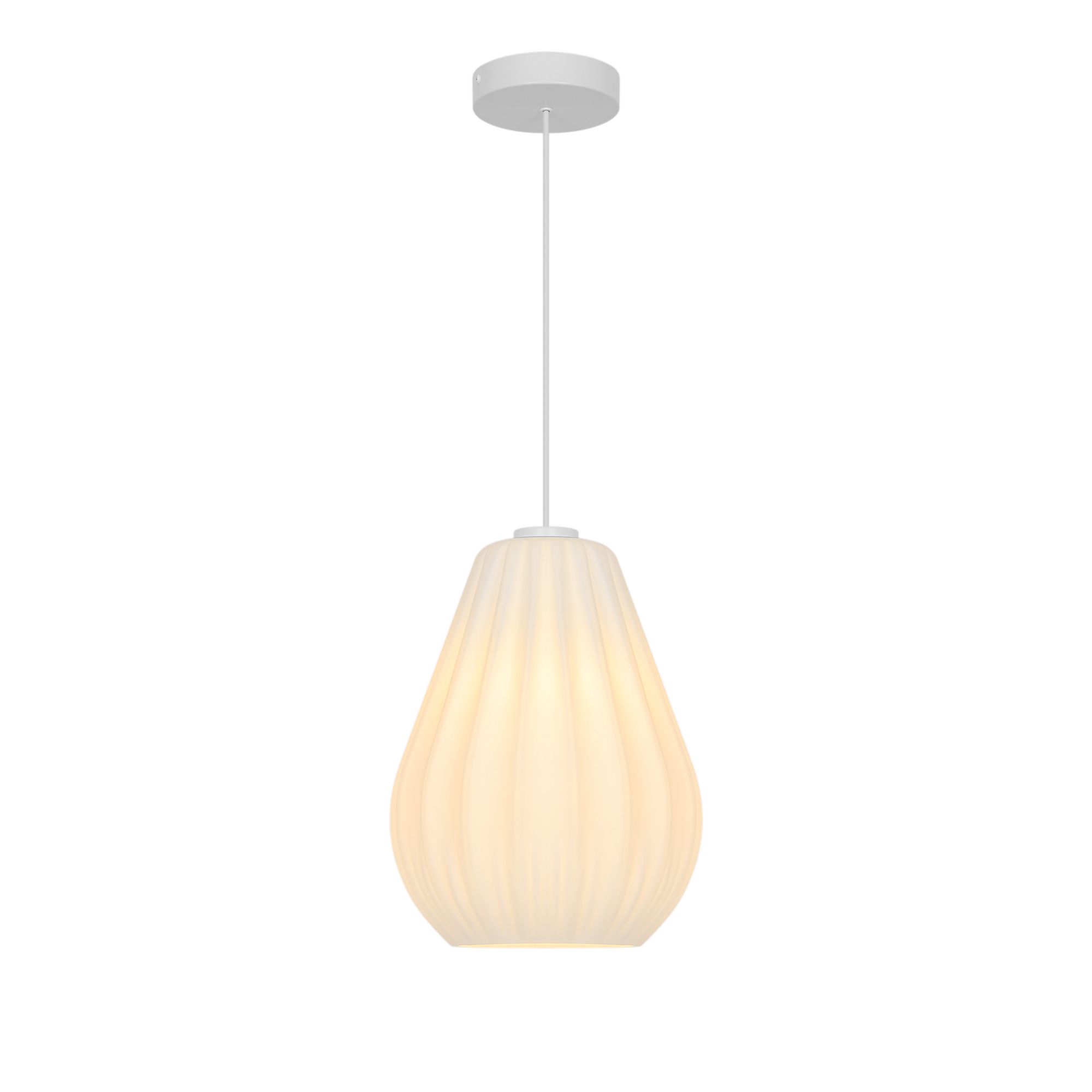 Pendelleuchte Sallino Opal weiss - E27, IP20, 230V