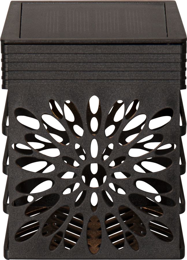 Solar Wandlanterne Izola - IP44, Warmweiss, Schwarz