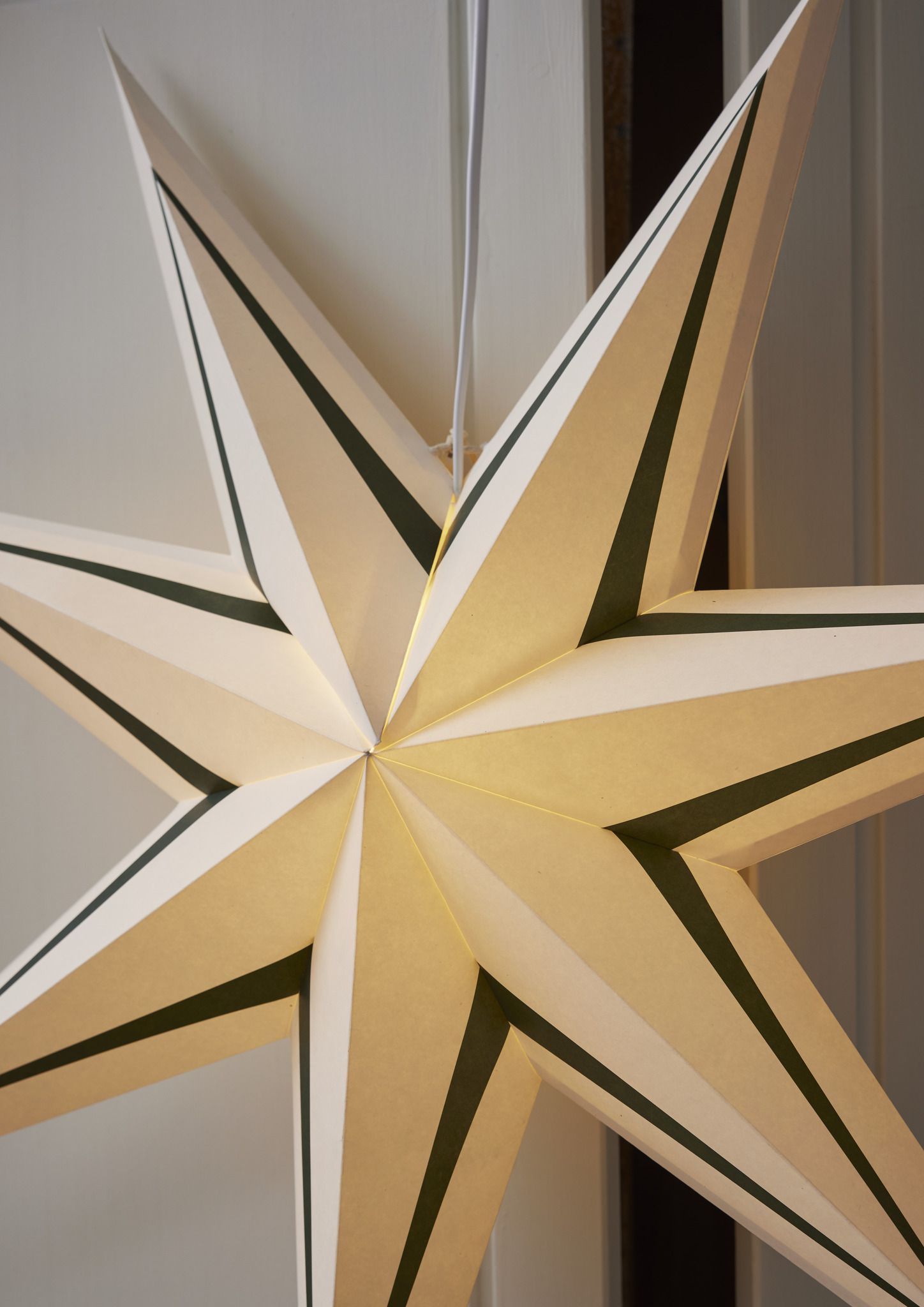Paper Star Stripe - Indoor, , Weiss