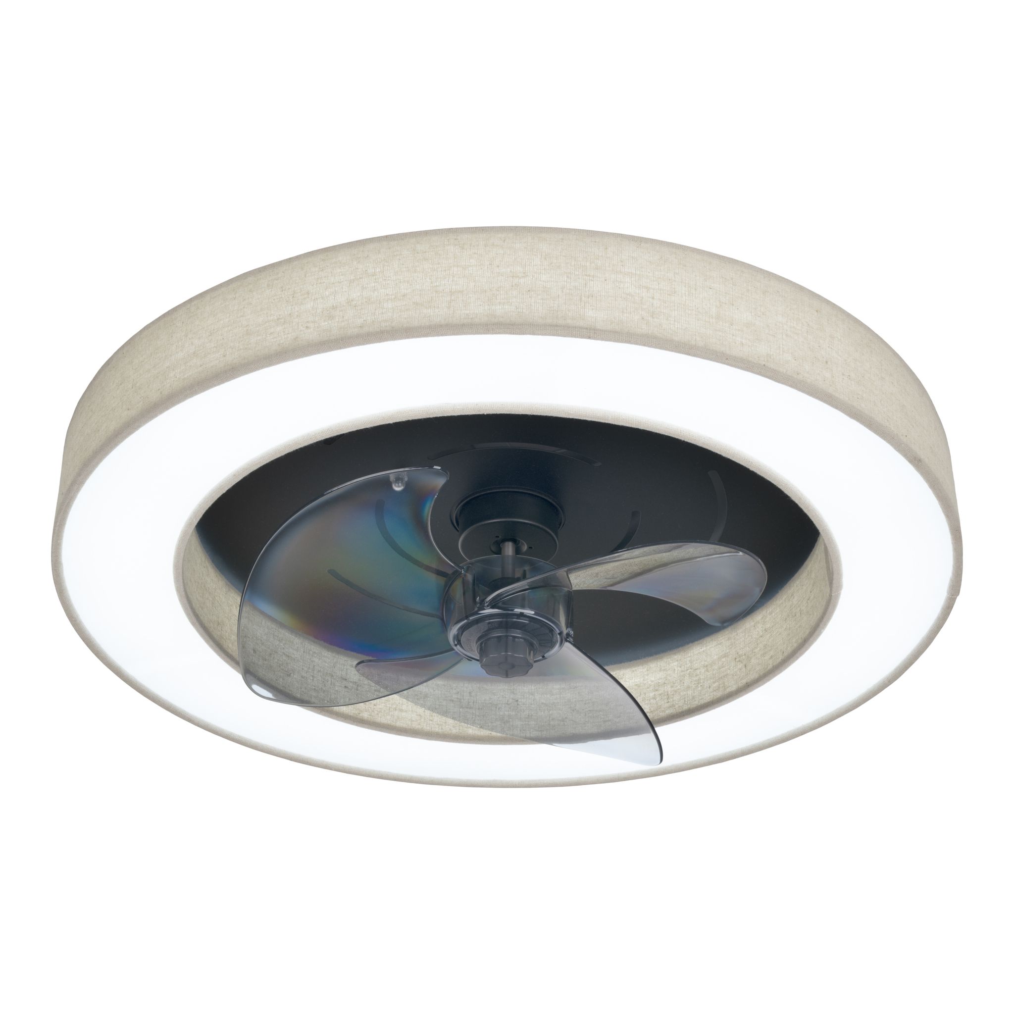 LED-CCT Deckenleuchte  VALENTO  inkl. Ventilator : 51cm beige - IP20, LED-Modul, Beige
