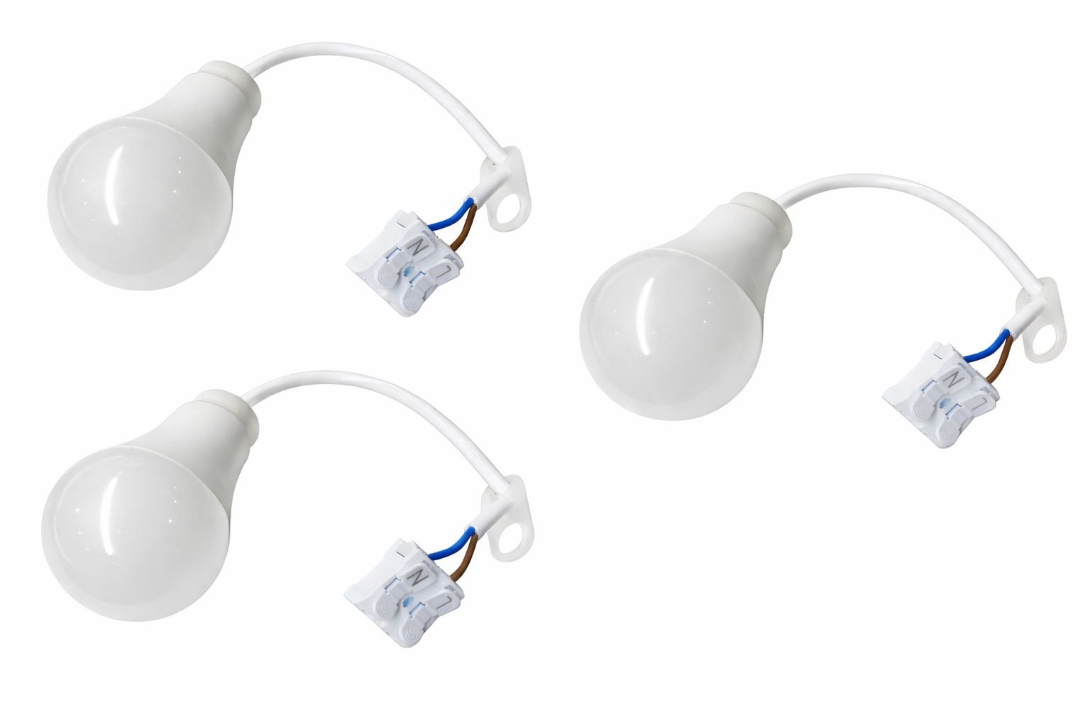 Set Provisorische Baustellenleuchte mit Schnellanschlussklemme 3er Set - Set Provisorische Baustellenleuchte mit Schnellanschlussklemme