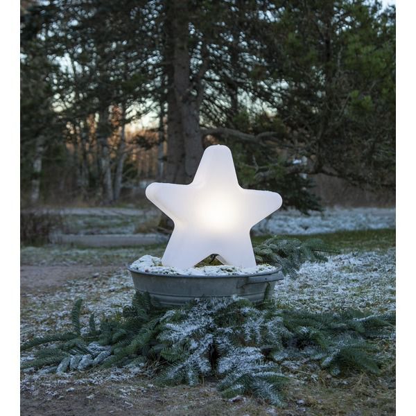 Outdoor-Beleuchtung GARDENLIGHT STAR - Weiss, 48 x 15 cm, IP65