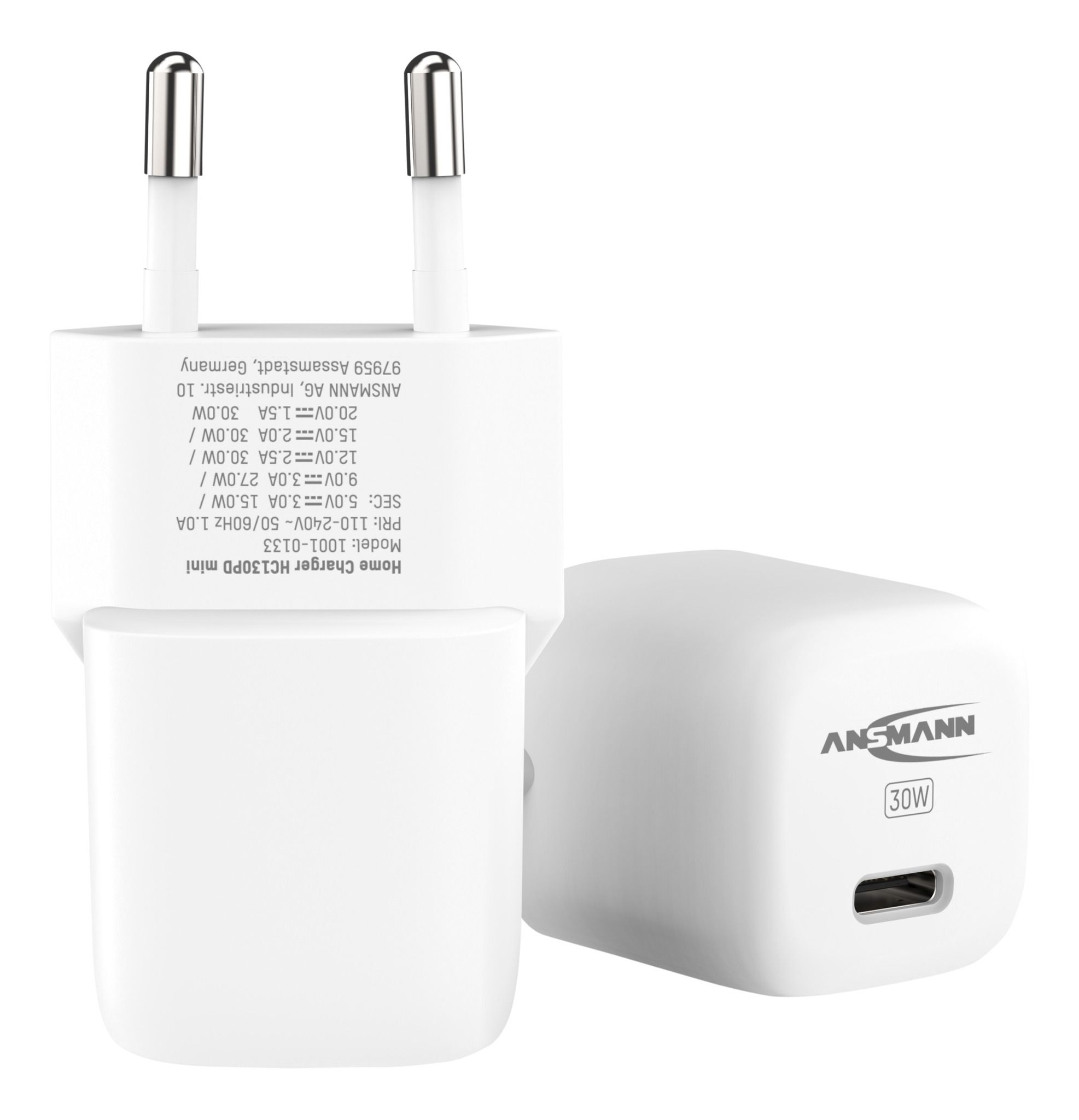 USB-Ladegerät Home Charger HC130PD weiß / 3 A / 30 W / 1 Port - Home Charger HC130PD mini