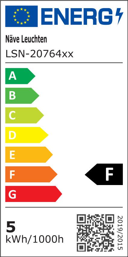 LED Akku- Stehleuchte LUPA H:135cm schwarz - 3000K, 500lm, 5W, IP20