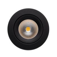 LED Einbauspot-Set ONE 360 (2700K) - 8W, 695lm, 2700K, IP44, CRI 90, 36°, schwarz, dimmbar, D=90mm, H=45.4mm, BL=68mm