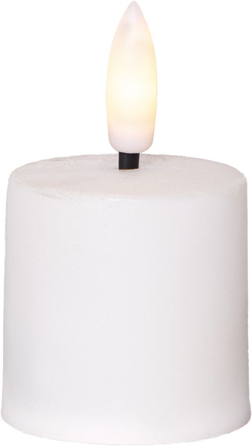 LED Kerze 6 Pack Flamme Charge - Indoor, Weiss, 8.50 cm Höhe, Timerfunktion