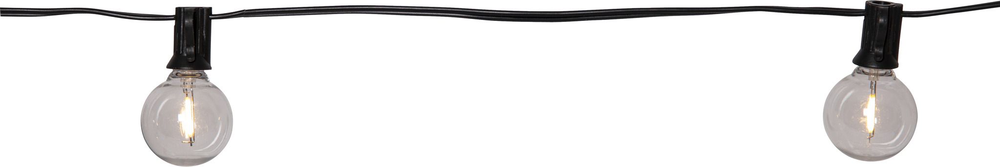 Solar Lichterkette Globe Mini - Indoor, Outdoor, Warmweiss, Schwarz