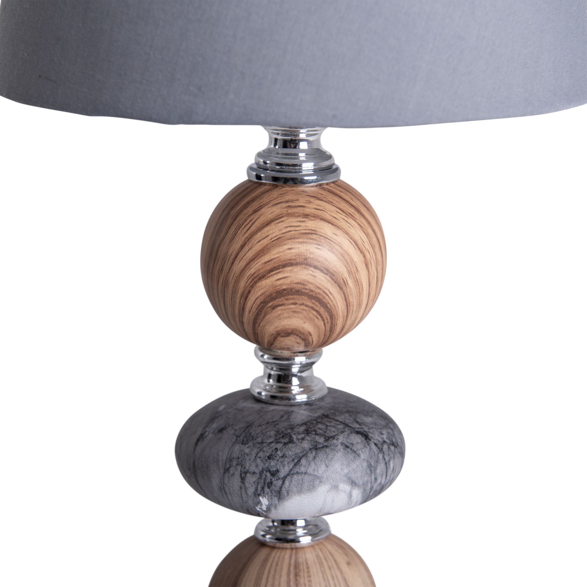 Keramik Tischleuchte Araga h: 36cm grau - E14, 40W, IP20