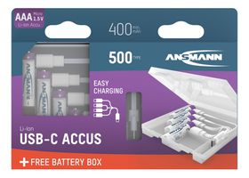 Li-Ion Akkus Micro AAA Typ 500 (min. 400 mAh) - 4er Box