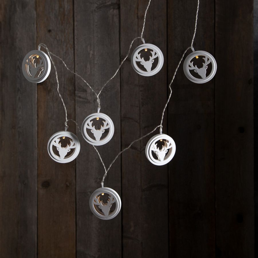 Lichterkette Woodworks - IP20, Warmweiss, 10 LED