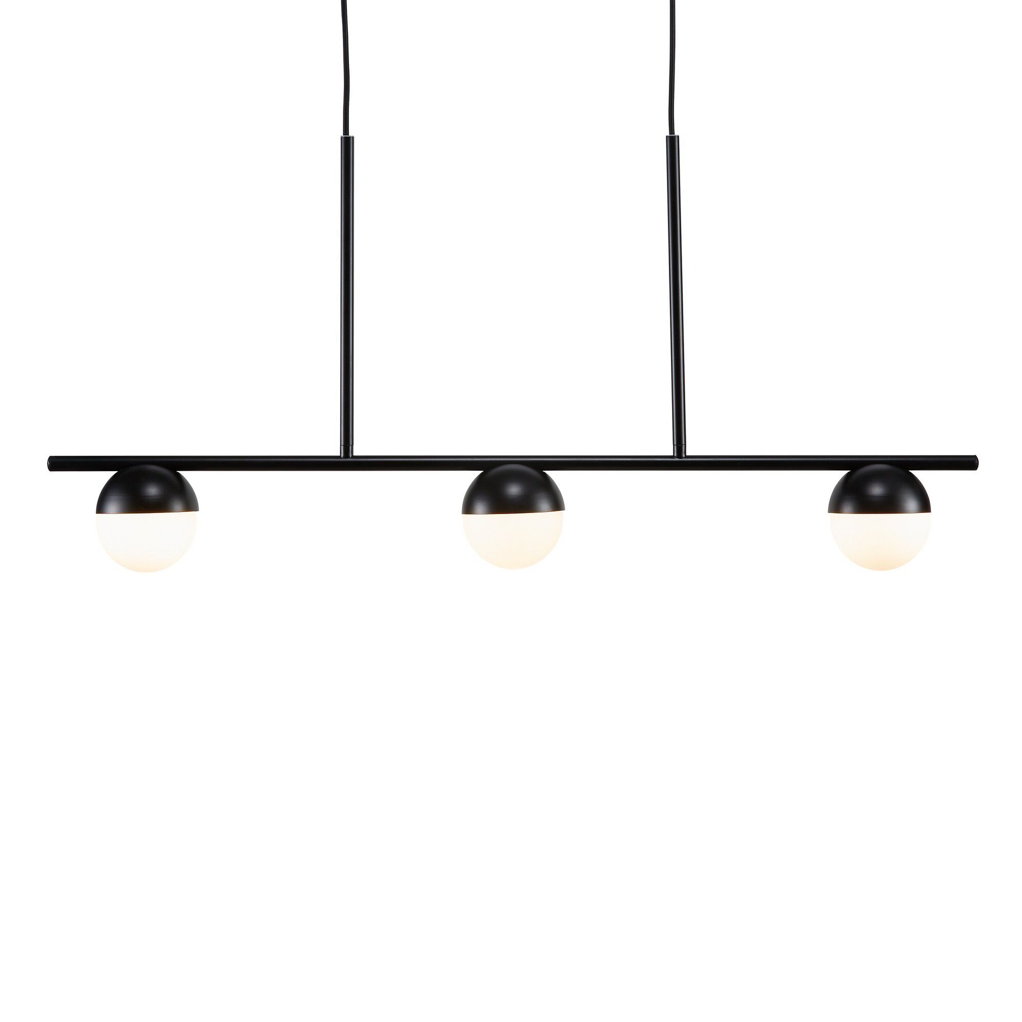 Contina, 3-Pendelleuchte, Schwarz - G9, max. 5W, IP20