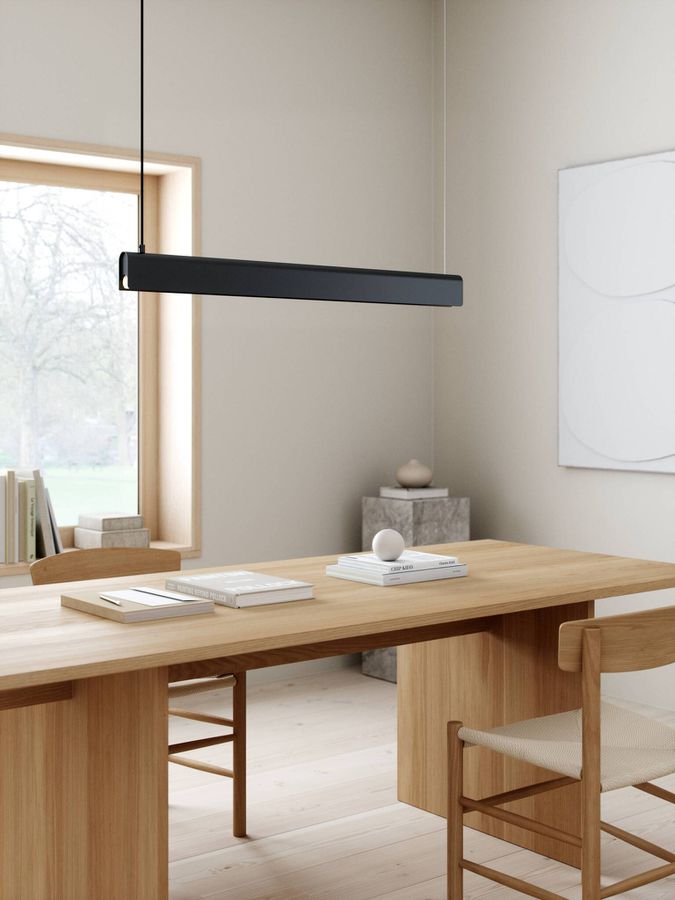 Beau 100, Pendelleuchte , Schwarz - S14S, max. 15W, IP20