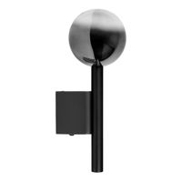 LED Wandleuchte  SINGAPUR  H: 34cm schwarz - IP20, LED-Modul, Schwarz