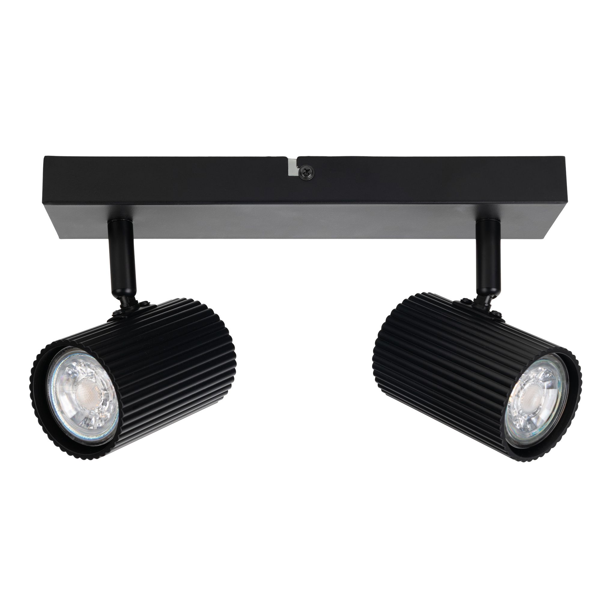 2er Spot Wand-/Deckenleuchte  TINNIS  L: 26cm schwarz - IP20, GU10, Schwarz
