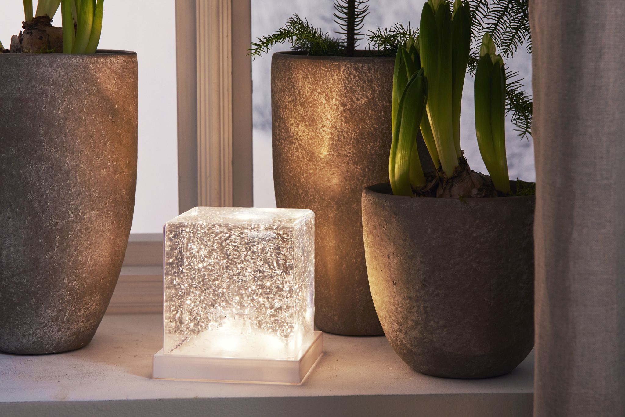 Indoor Decoration Frost - IP20, Warmweiss,Weiss