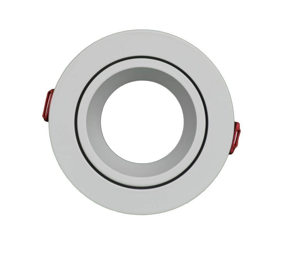 spot da incasso bianco opaco Ø80mm opaco - BL=80mm, H=44mm, D=90mm, weiss-matt