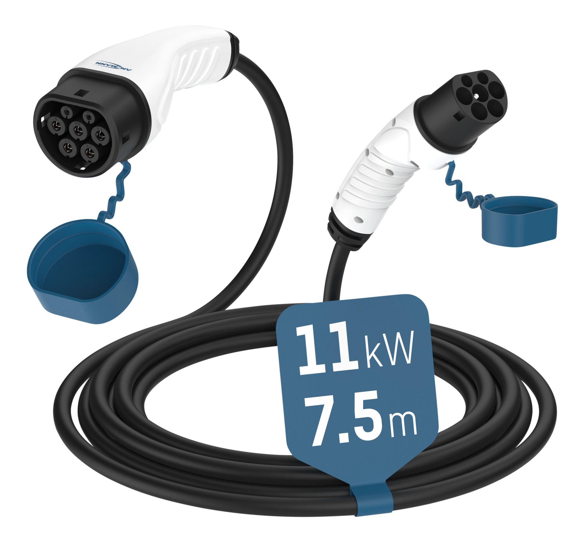 Autoladekabel 11kW Typ2 7.5m - Autoladekabel 11kW Typ2 7.5m