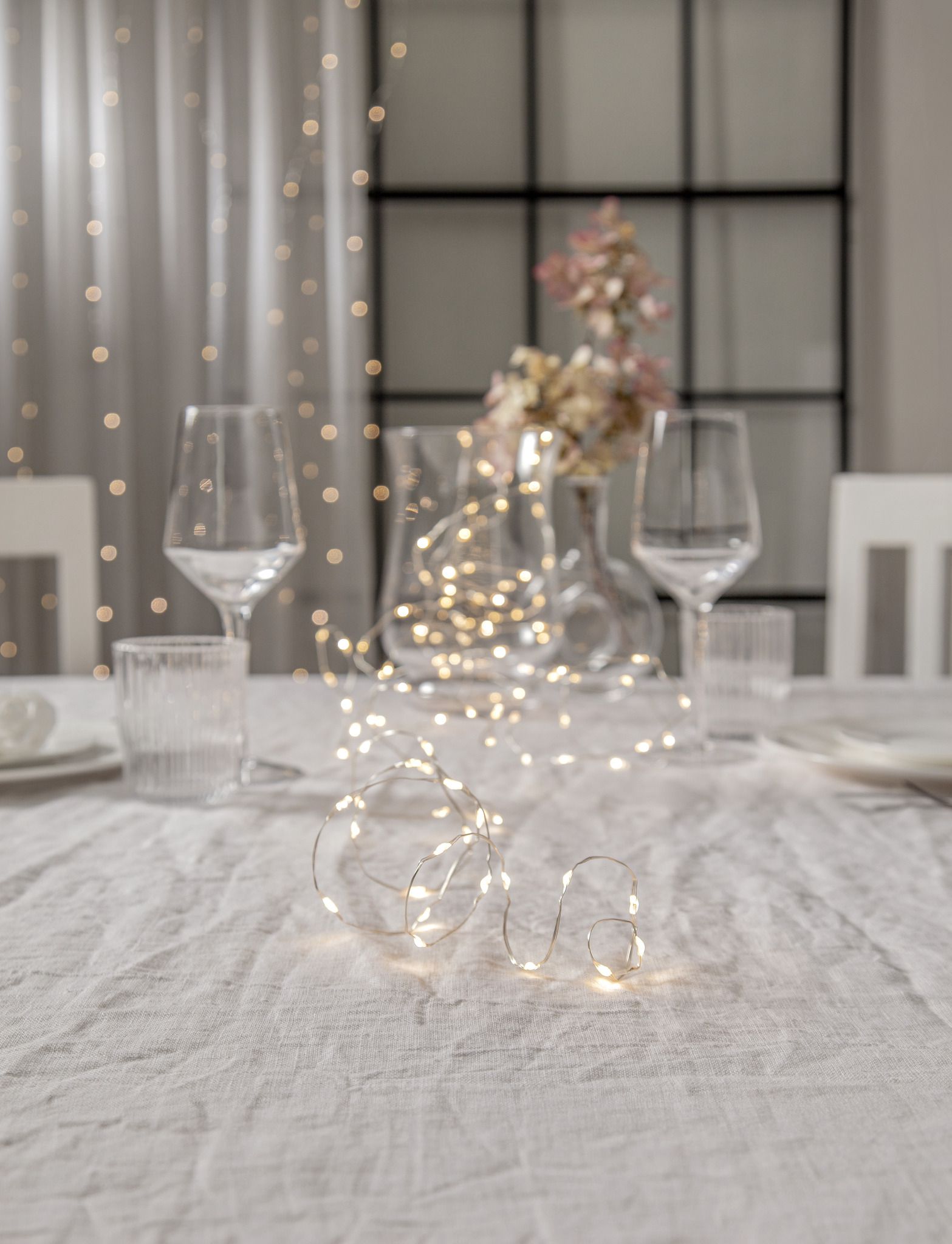 Lichterkette Dew Drop - IP20, Warmweiss, 100 LED